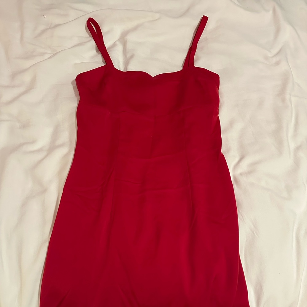 Urban Outfitters Red Silk Dress NWT